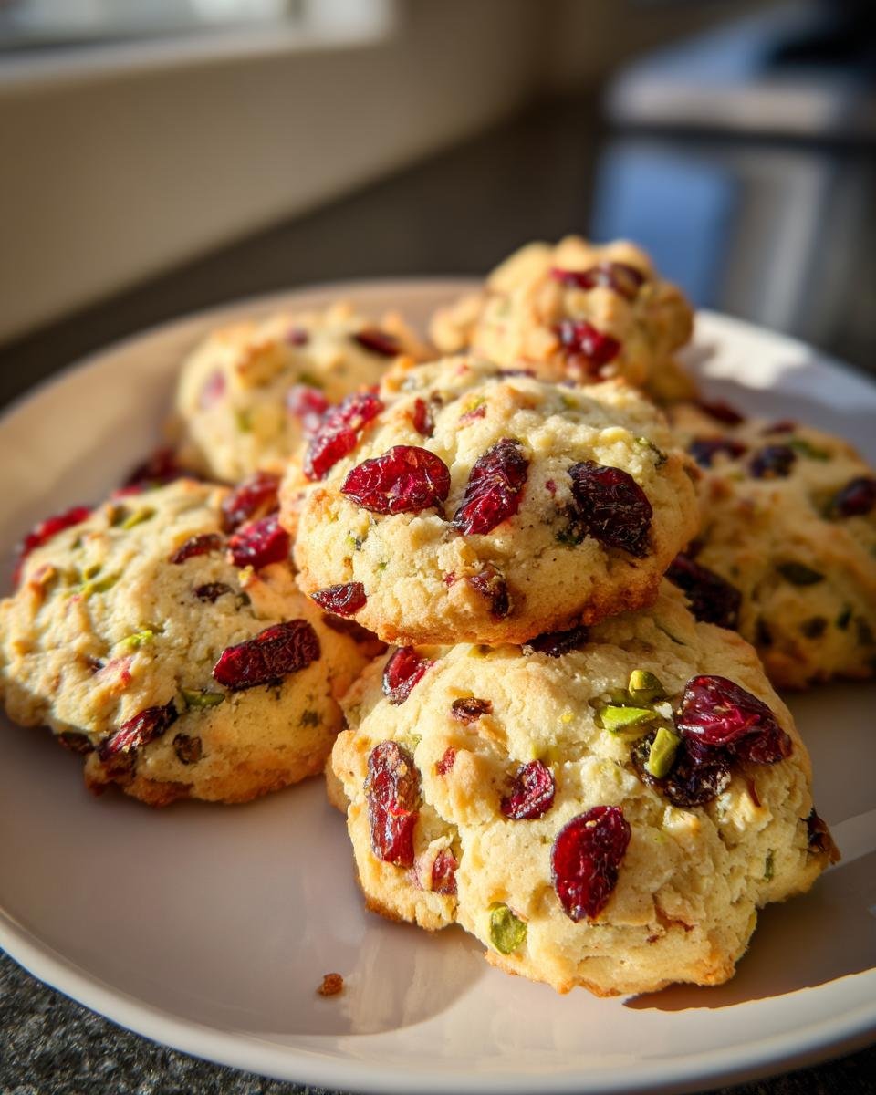 Cranberry Pistachio Shortbread - detail 1
