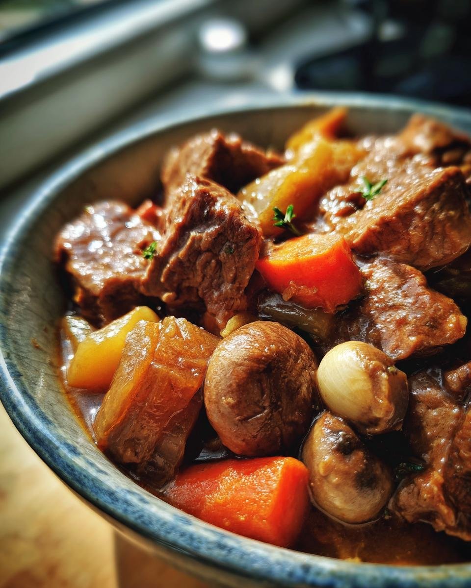 French-style beef stew with vegetables - detail 1