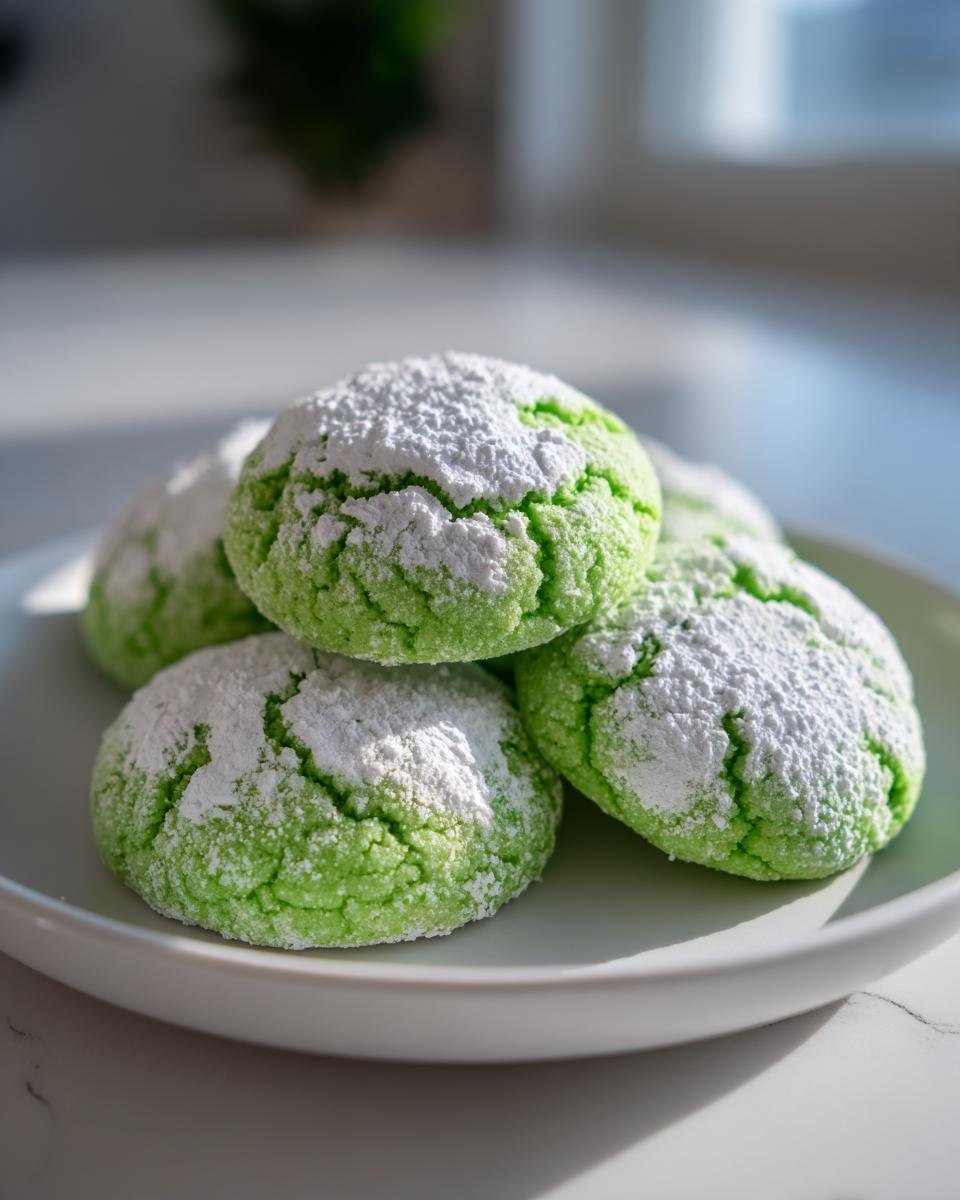 Kelly Green White Cake Cookies - detail 2