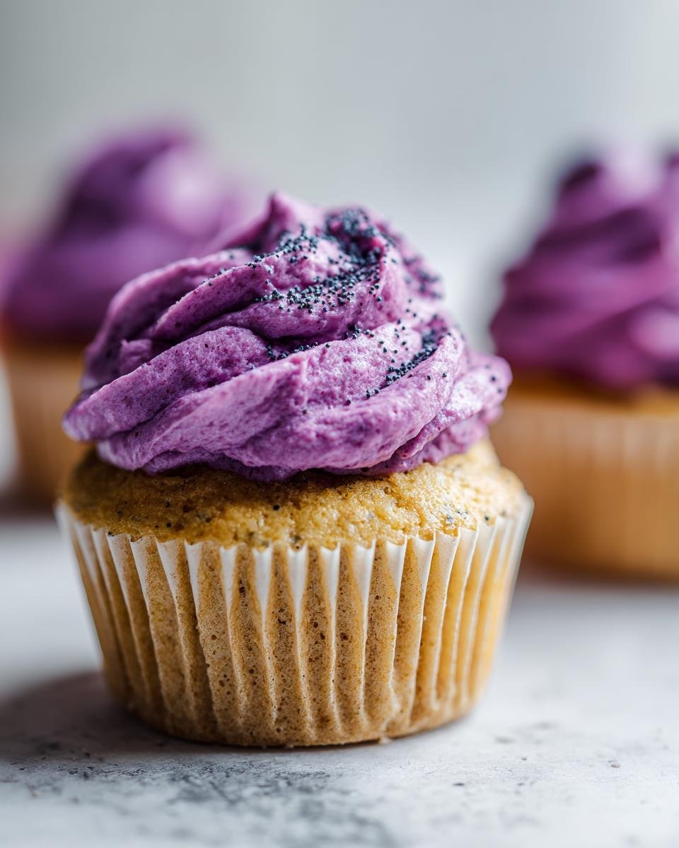 Lemon Poppy Seed Cupcakes - detail 1