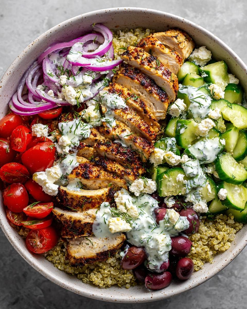 Mediterranean Lemon-Dill Chicken Bowls - detail 2