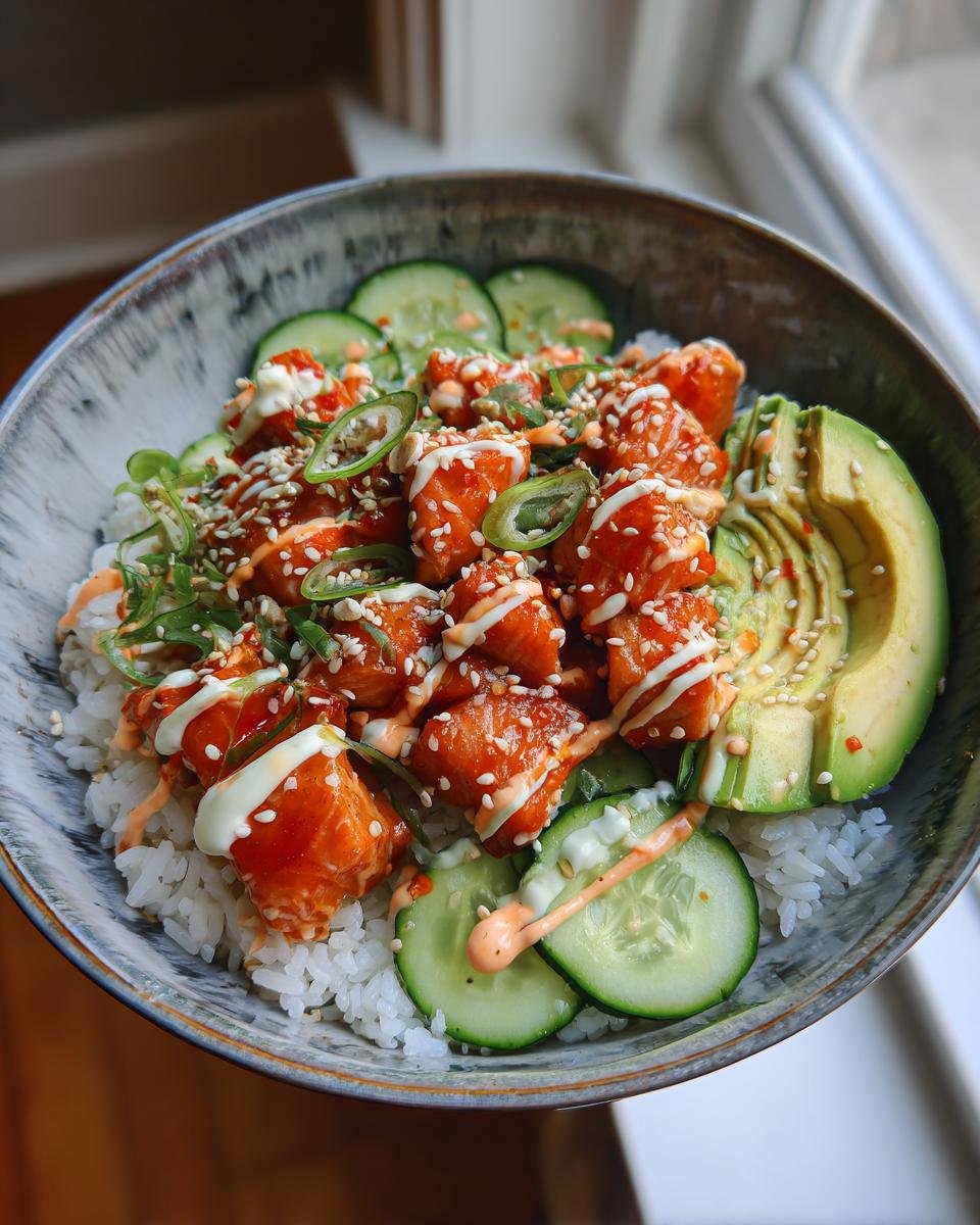 Salmon Rice Bowls - detail 1