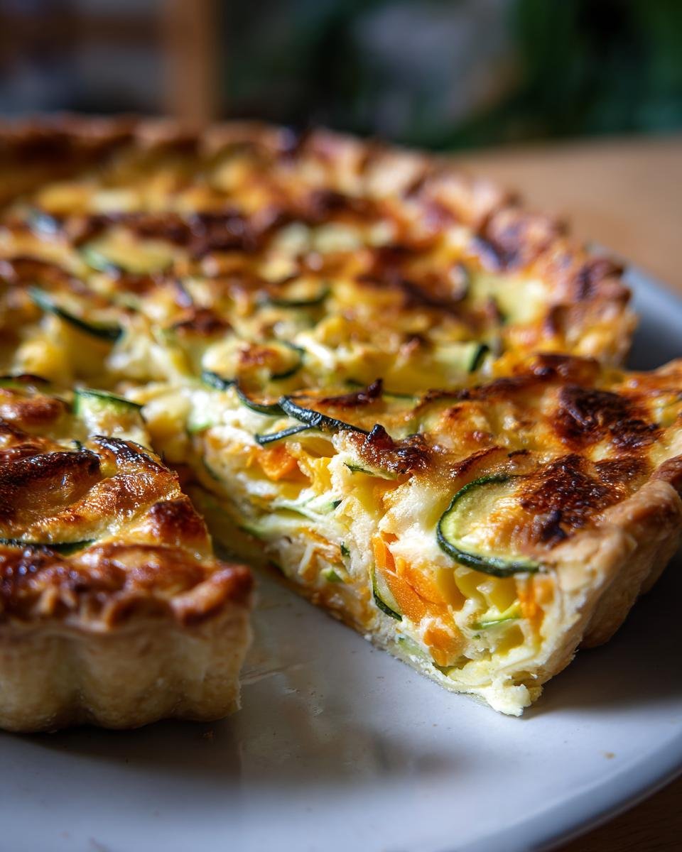 Sweet Corn and Zucchini Pie - detail 1