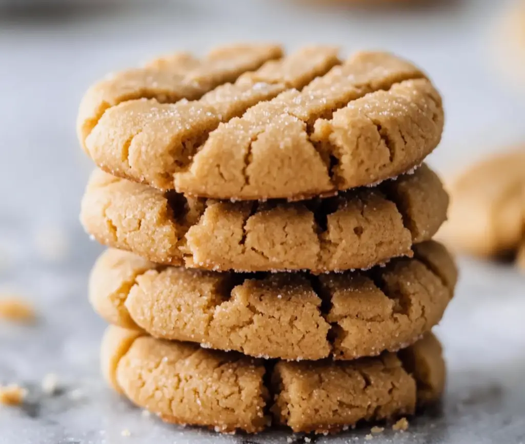 Biscuits sandwich moelleux au beurre de cacahuète fraîchement préparés