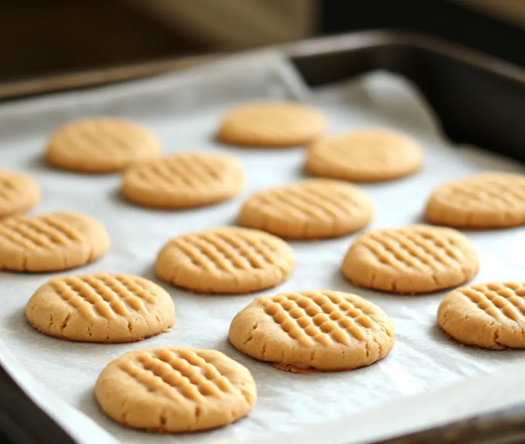 Biscuits sandwich moelleux au beurre de cacahuète fraîchement préparés