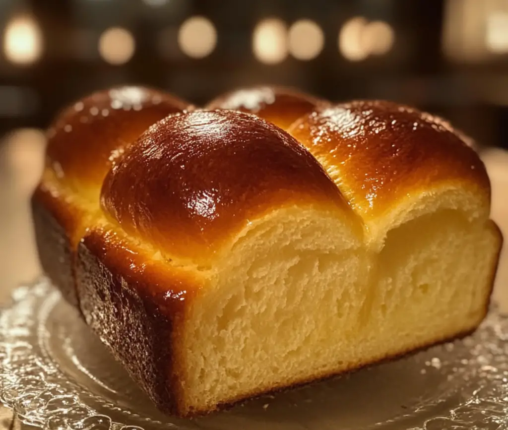 Brioche maison dorée et moelleuse sortie du four
