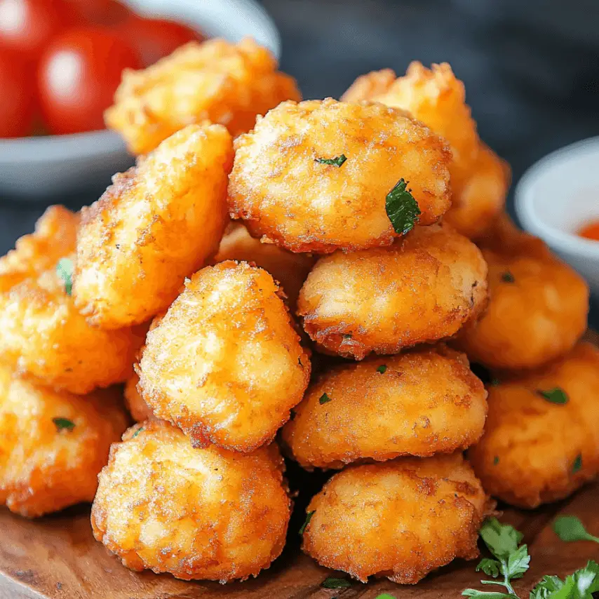 Beignets de pommes de terre croustillants faits maison