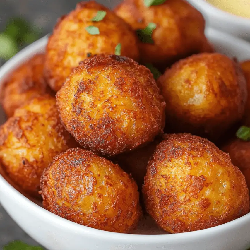 Beignets de pommes de terre croustillants faits maison