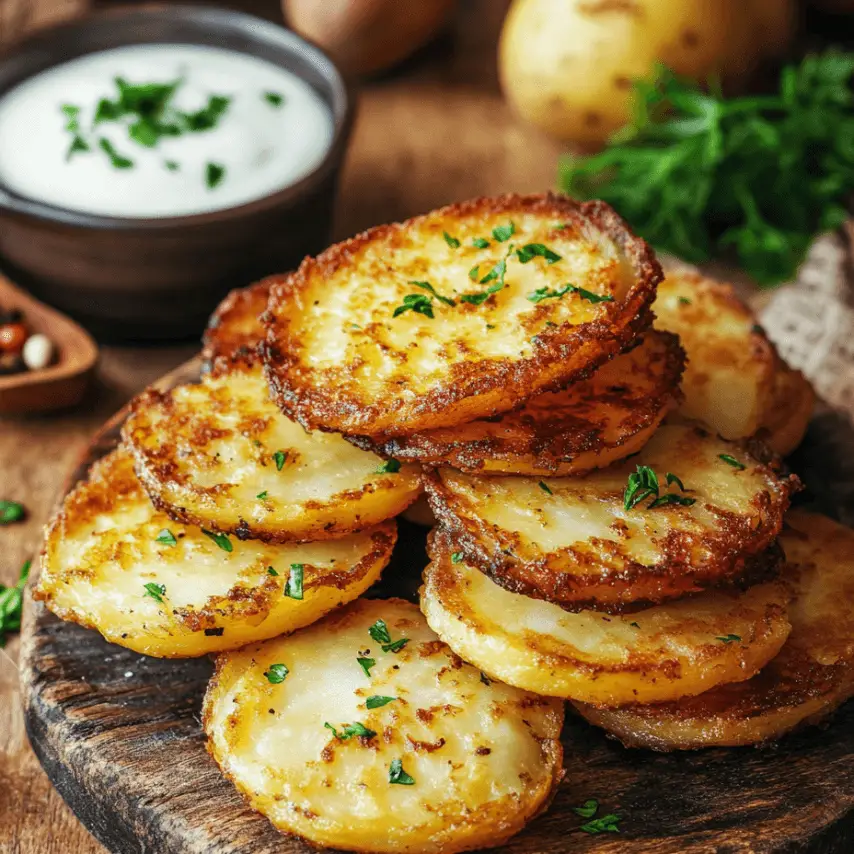 Beignets de pommes de terre croustillants faits maison
