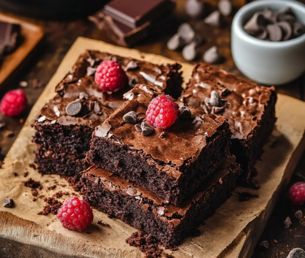 Brownies au Chocolat Fondants Sortant du Four