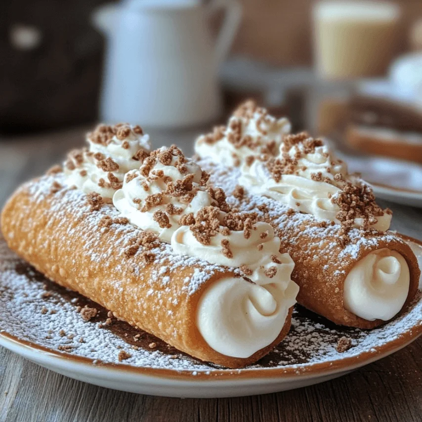 Cannoli à la Crème Pâtissière : Le Dessert Italien Parfait