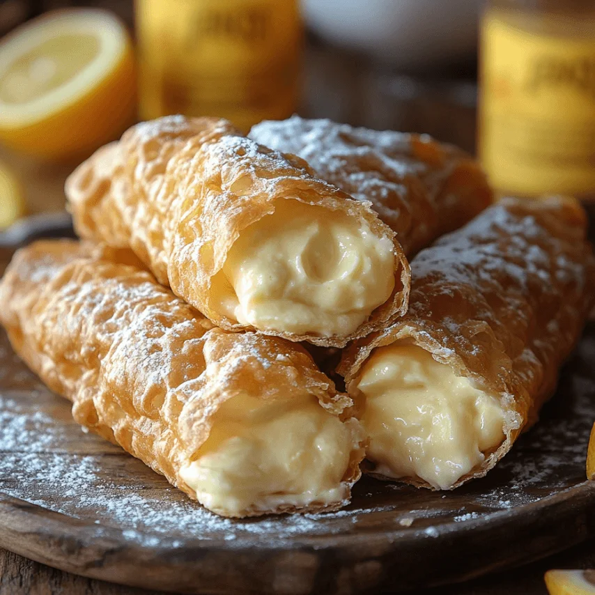 Cannoli à la Crème Pâtissière : Le Dessert Italien Parfait