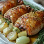 Cuisse de dinde confite aux poireaux : Un festin tendre et savoureux