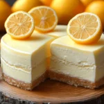 Fondant citron mascarpone fraîchement préparé
