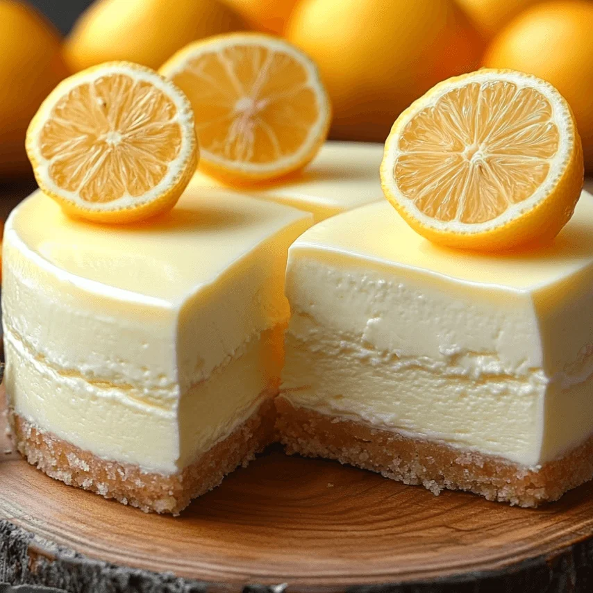 Fondant citron mascarpone fraîchement préparé