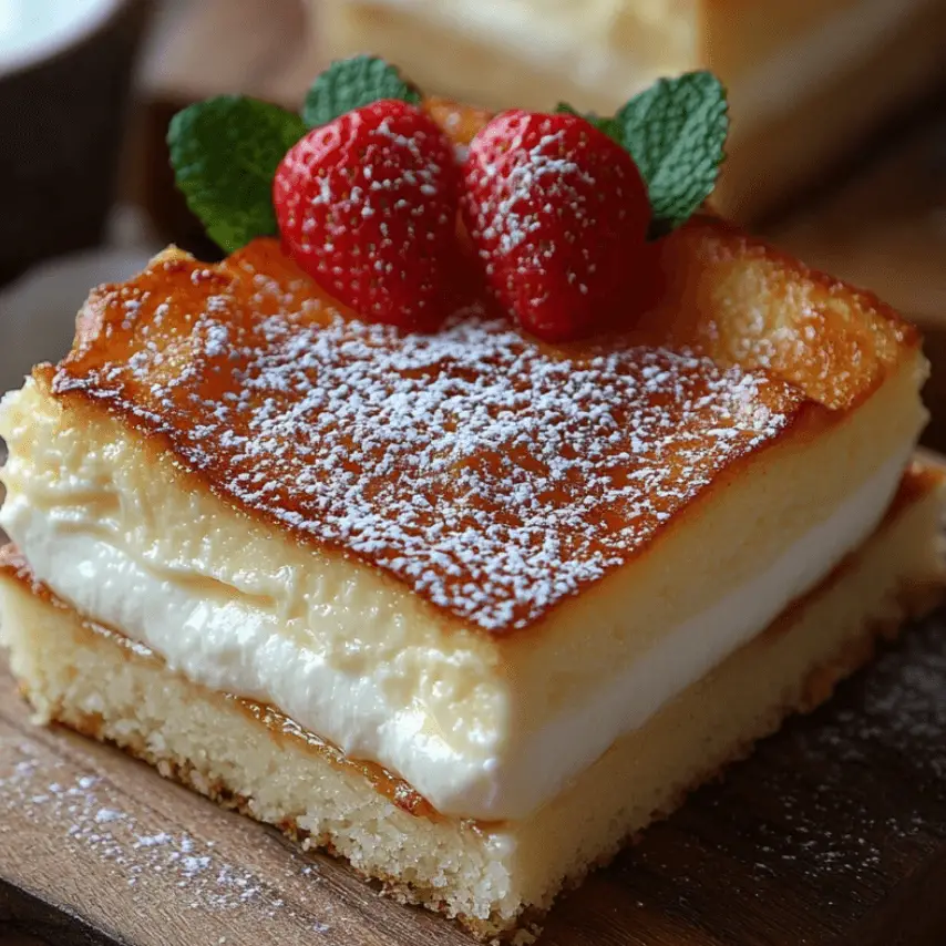 Gâteau Crémeux aux Yaourts Fraîchement Sorti du Four
