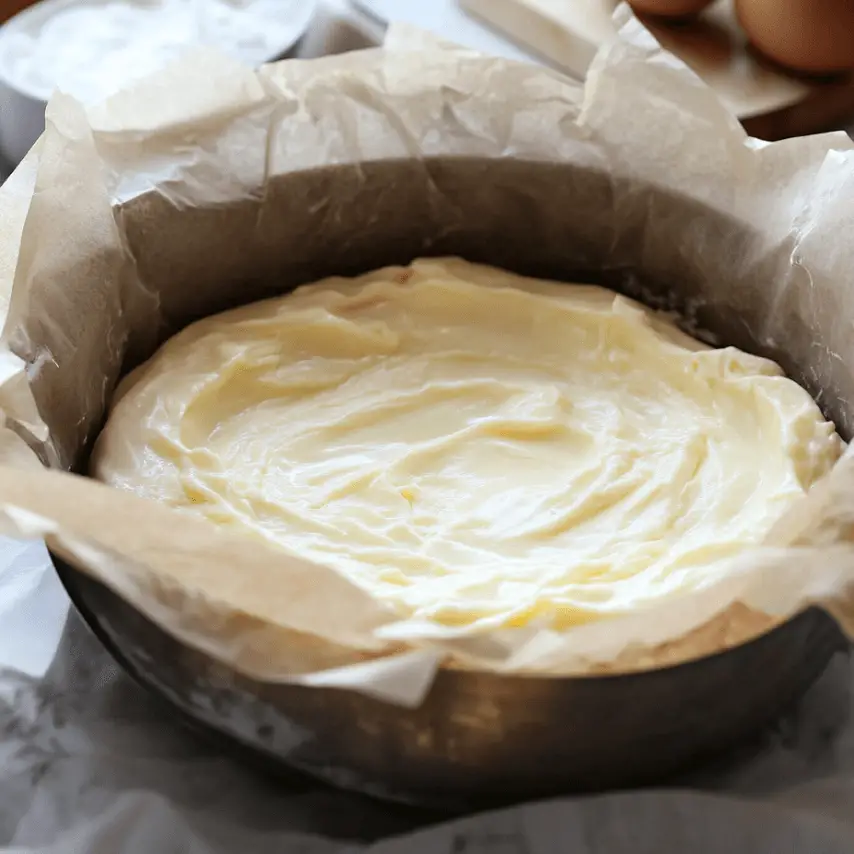 Gâteau Crémeux aux Yaourts Fraîchement Sorti du Four