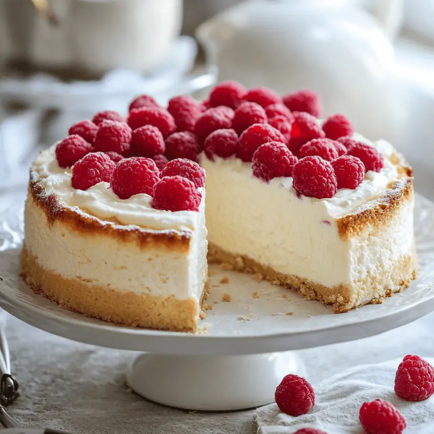 Gâteau Crémeux aux Yaourts Fraîchement Sorti du Four