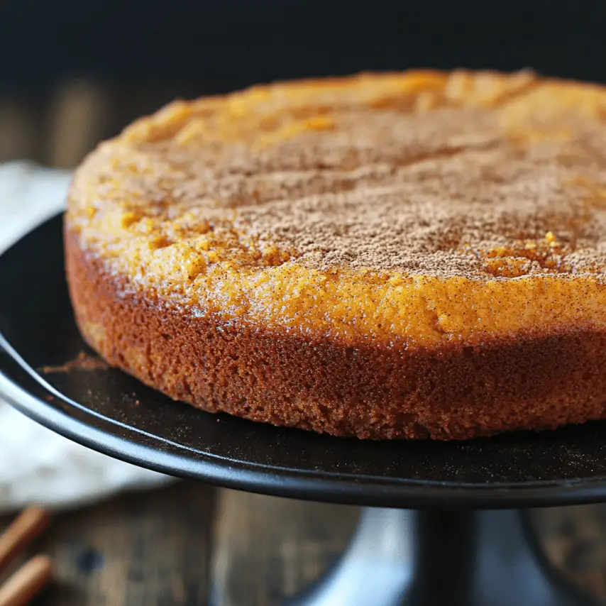 Gâteau citrouille cannelle moelleux avec glaçage léger