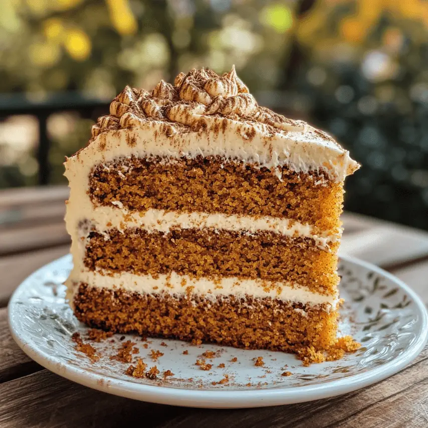 Gâteau citrouille cannelle moelleux avec glaçage léger