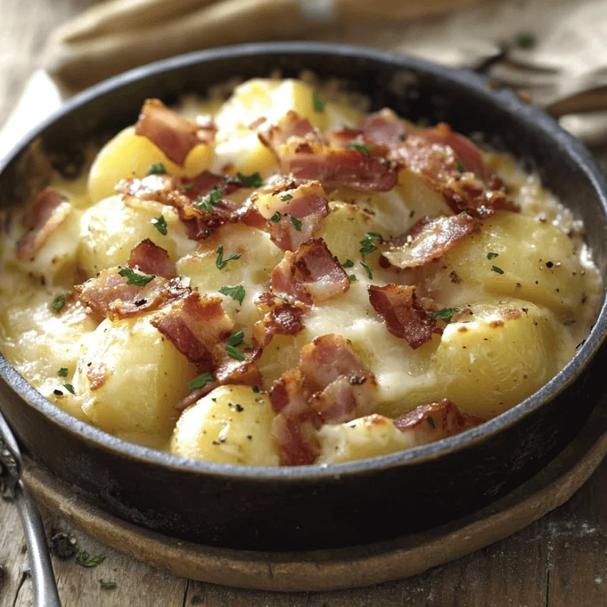 La Tartiflette Savoyarde Dorée et Fondante