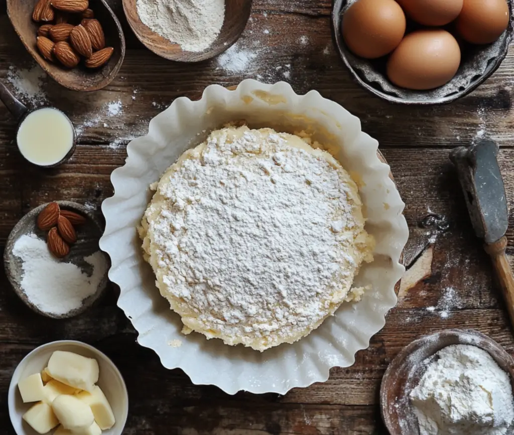 Le Fabuleux Gâteau d'Amandes fraîchement sorti du four