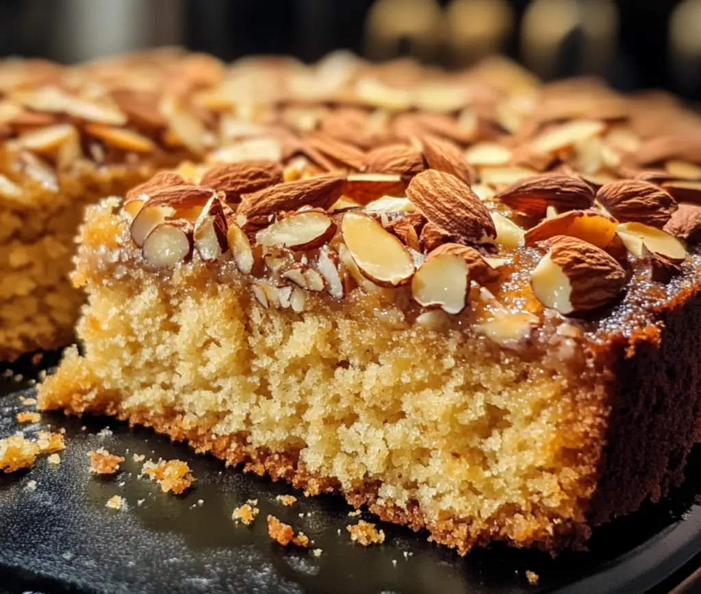 Le Fabuleux Gâteau d'Amandes fraîchement sorti du four