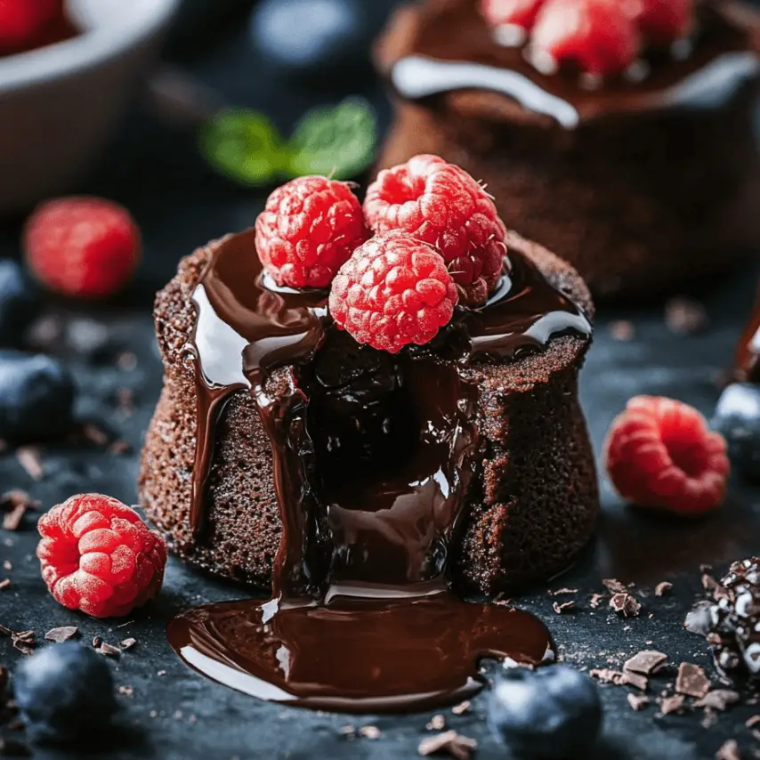 Moelleux au Chocolat Irrésistible avec Cœur Fondant