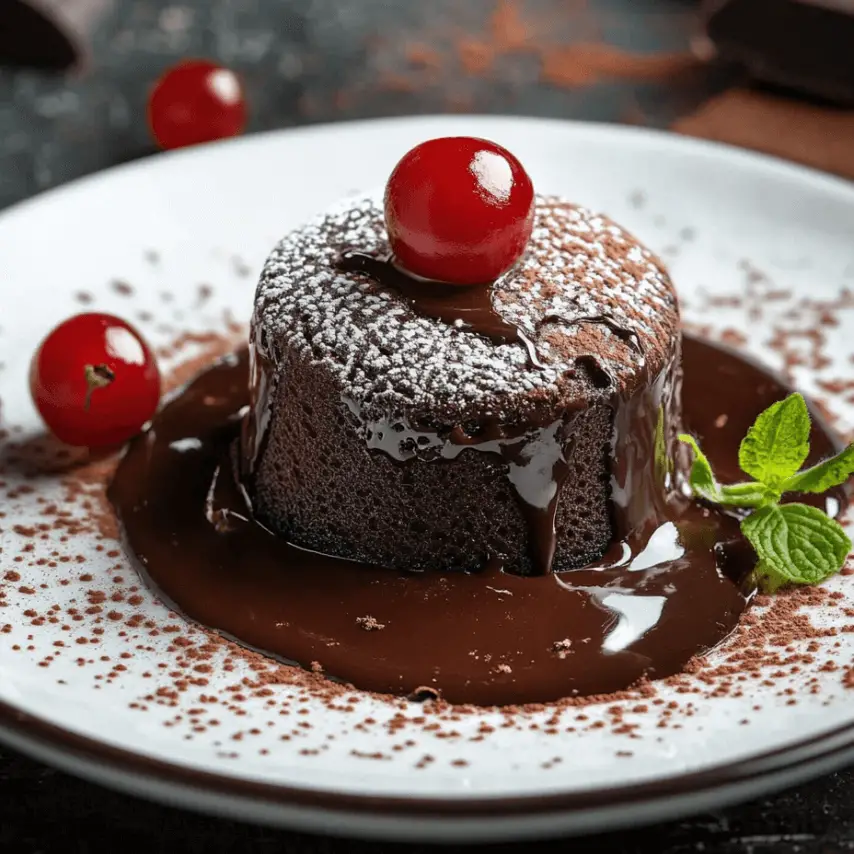 Moelleux au Chocolat Irrésistible avec Cœur Fondant