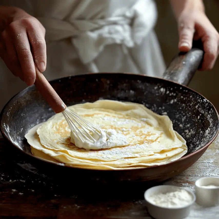 Pâte à crêpes gourmande prête à cuire