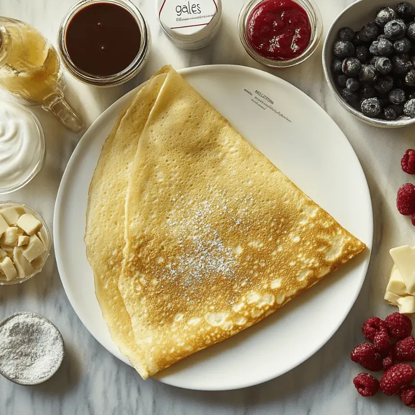 Pâte à crêpes gourmande prête à cuire