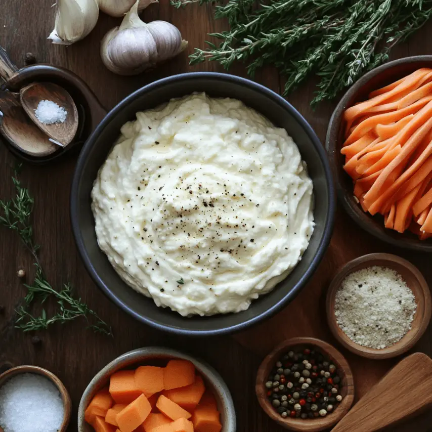Pâtes crémeuses à la butternut avec lardons de bœuf et burrata