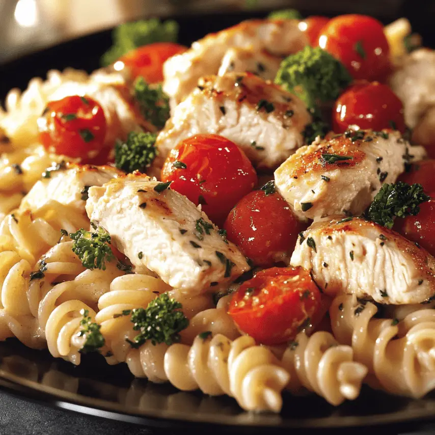 Pâtes Poulet Sauce Boursin Crémeuse - Un Plat Réconfortant et Savoureux