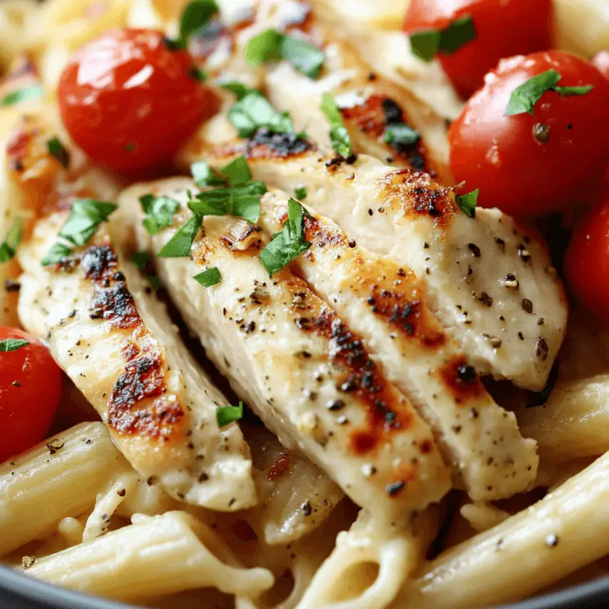 Pâtes Poulet Sauce Boursin Crémeuse - Un Plat Réconfortant et Savoureux