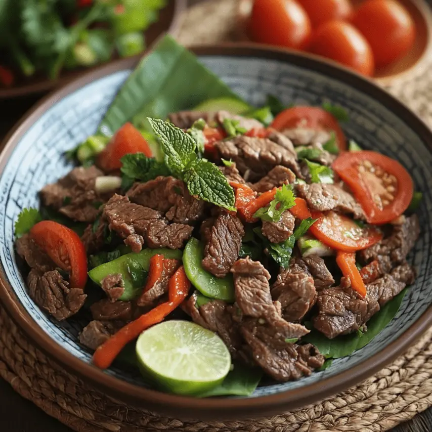 Salade de Bœuf Thaï : Explosion de saveurs exotiques