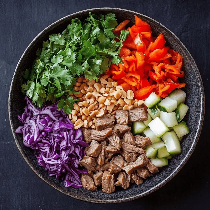 Salade de Bœuf Thaï : Explosion de saveurs exotiques