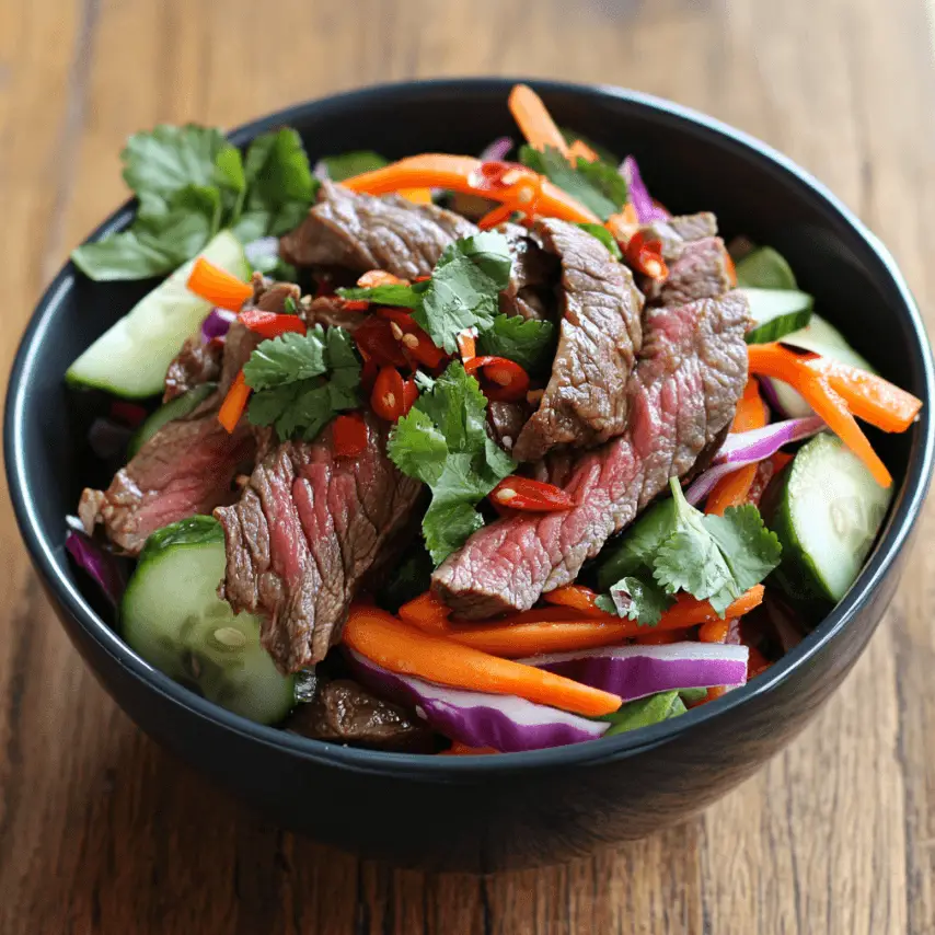 Salade de Bœuf Thaï : Explosion de saveurs exotiques