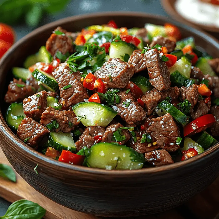 Salade de Bœuf Thaï : Explosion de saveurs exotiques