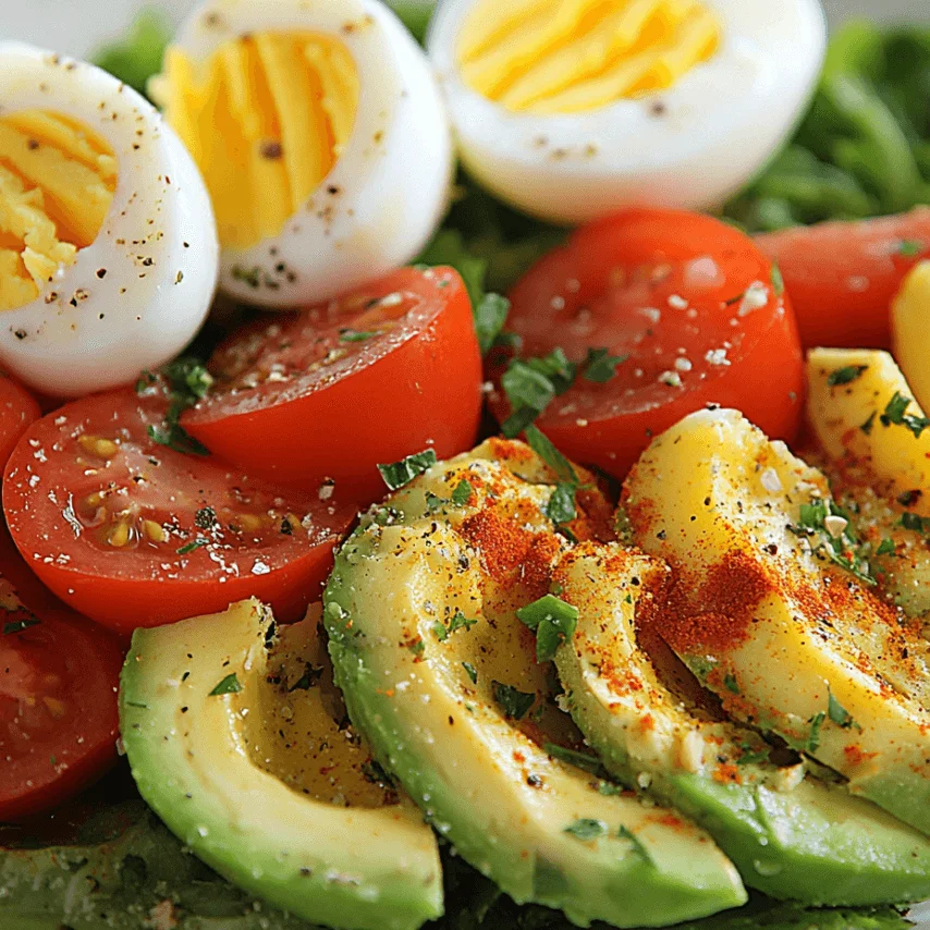 Salade thon avocat œufs – Un repas équilibré et coloré