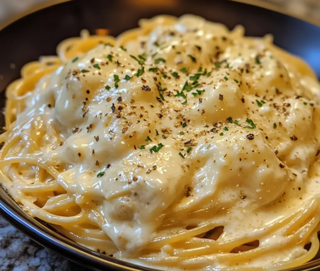 Spaghetti Crémeux aux Trois Fromages : Un Dîner Gourmand