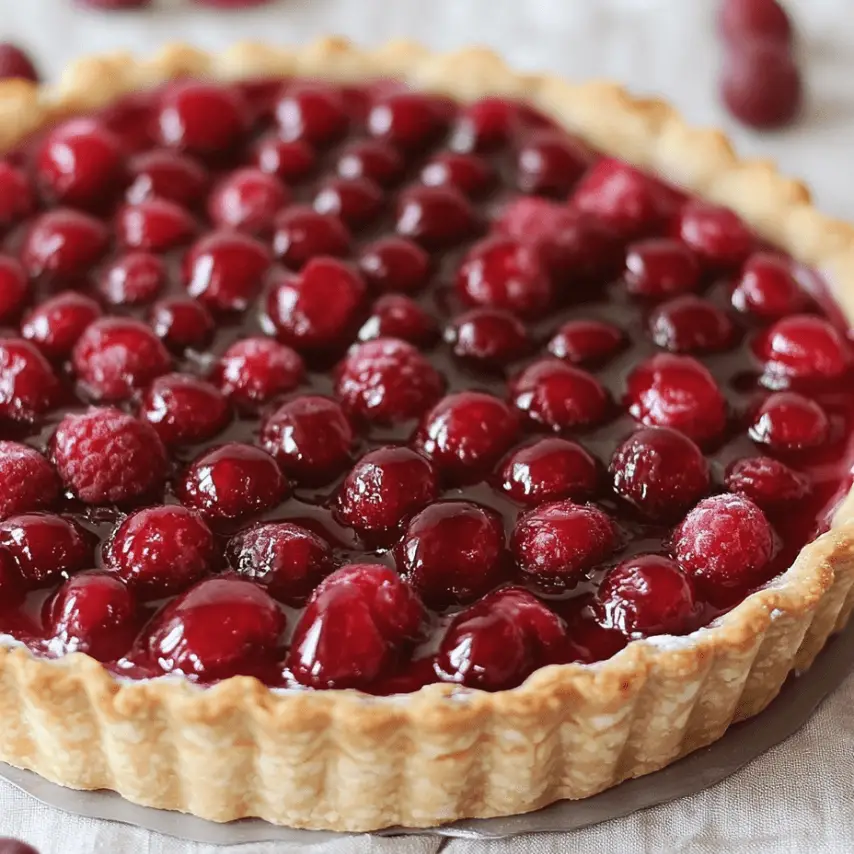 Tarte fraîche et douce aux fruits de saison