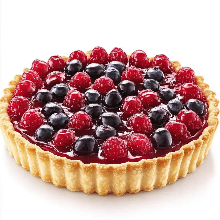 Tarte fraîche et douce aux fruits de saison