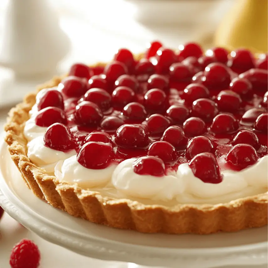 Tarte fraîche et douce aux fruits de saison