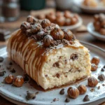 Bûche Noisettes Caramel : Délice de Noël Festif