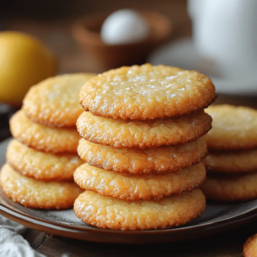 Biscuits au Citron avec Zestes Croquants – Délices Maison