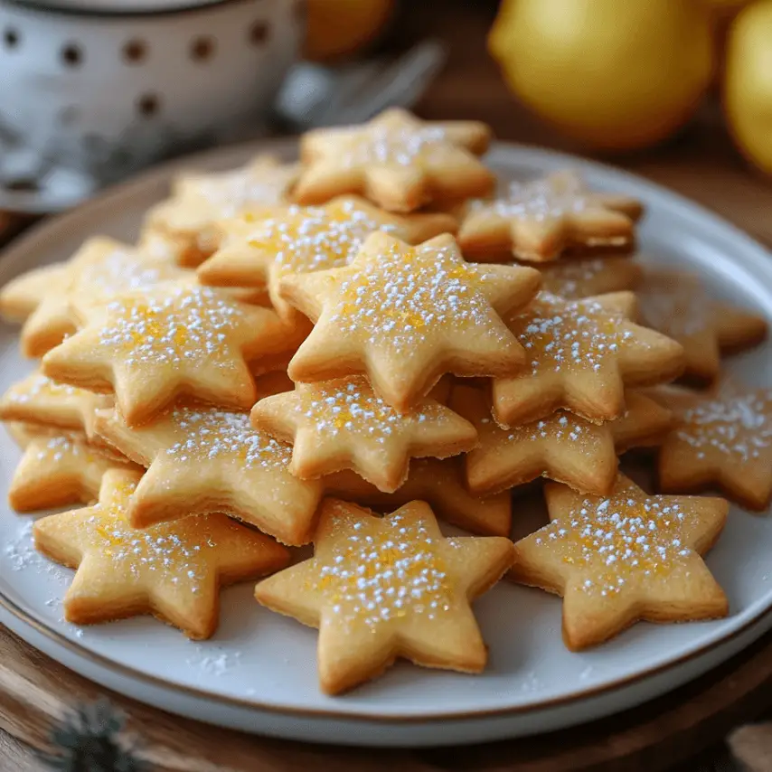 Biscuits au Citron avec Zestes Croquants – Délices Maison
