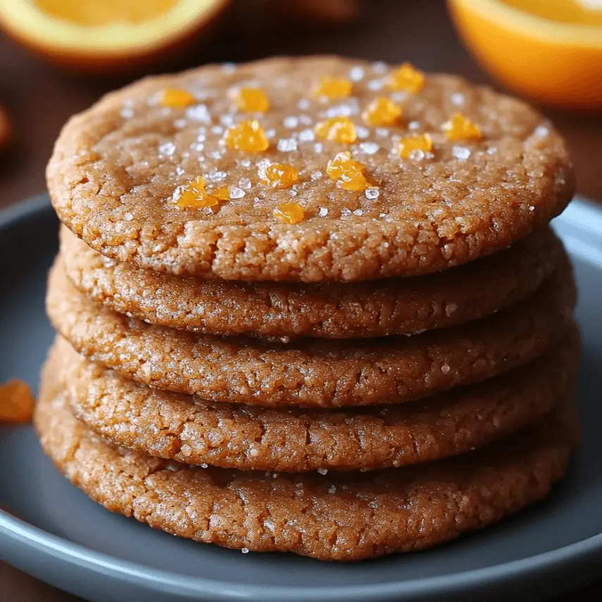 Biscuits au gingembre et zestes d'orange - Recette facile et savoureuse
