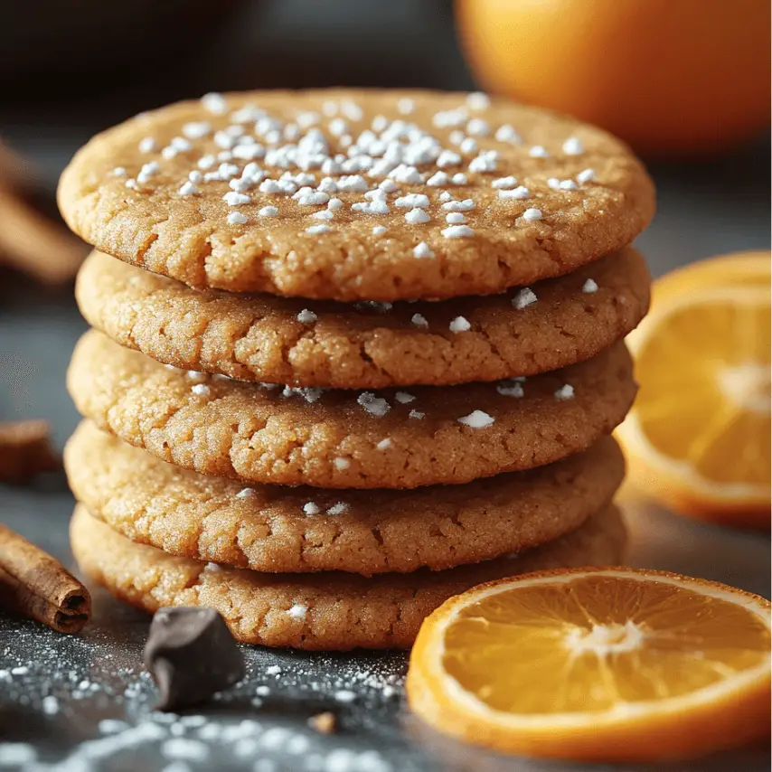 Biscuits au gingembre et zestes d'orange - Recette facile et savoureuse