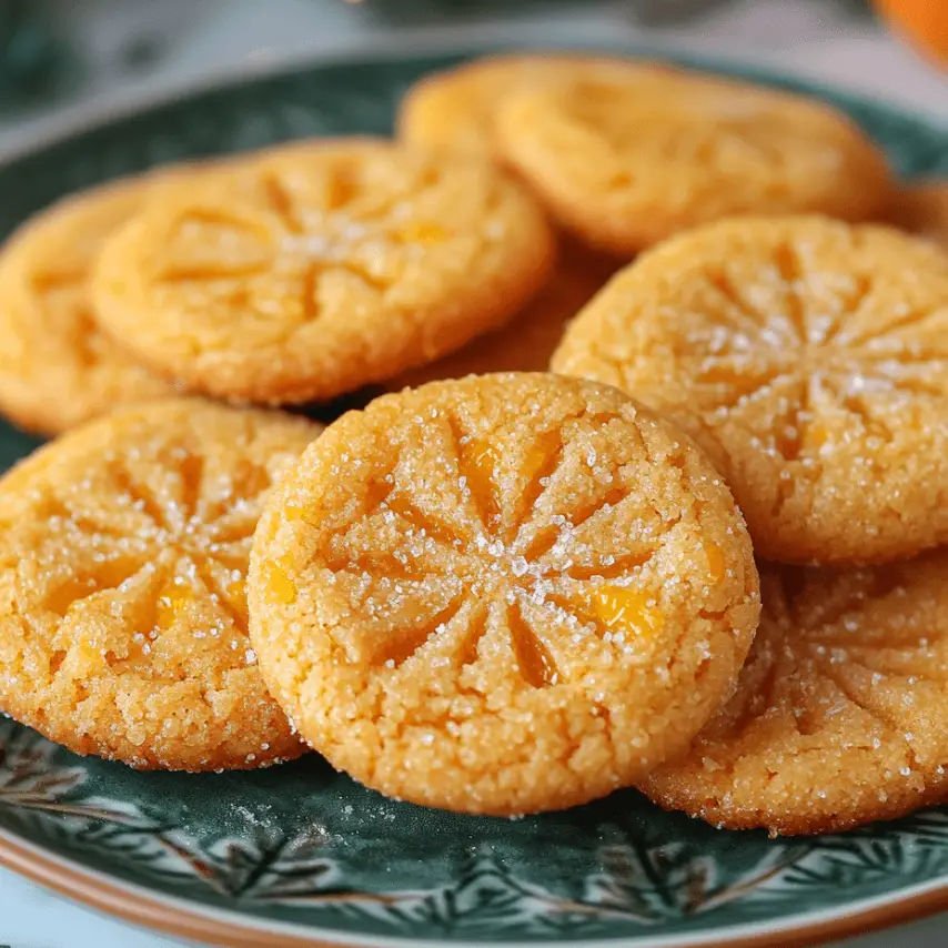 Biscuits gingembre-orange dorés et appétissants