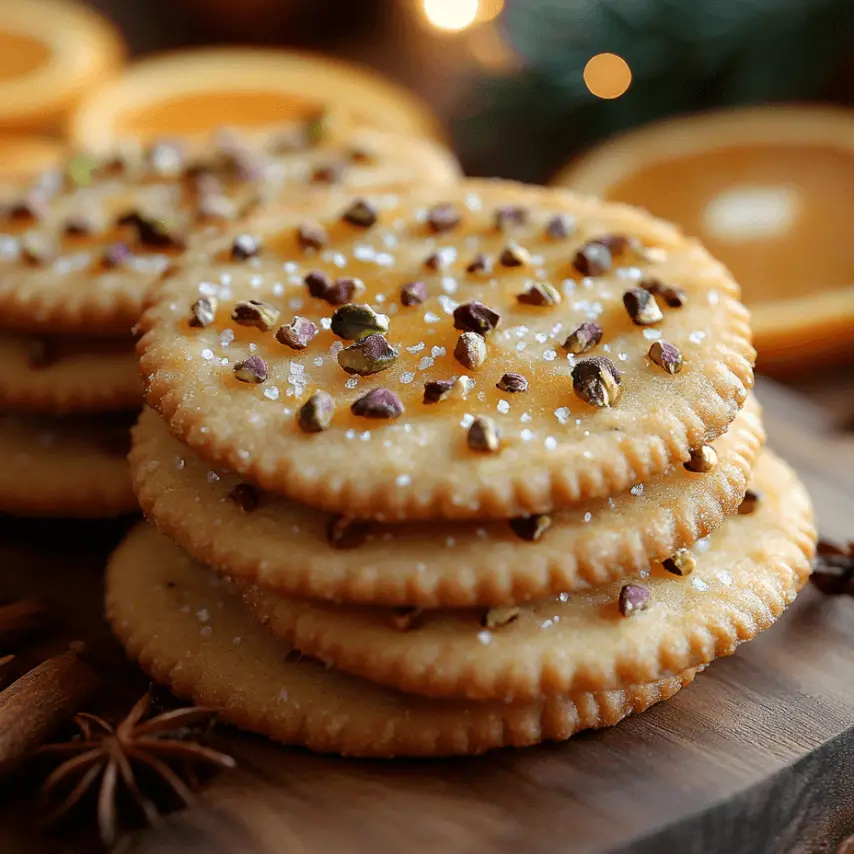 Biscuits orange pistache aux épices douces - Une touche de gourmandise festive